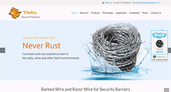 Desktop Screenshot of barbedwiresupplier.com